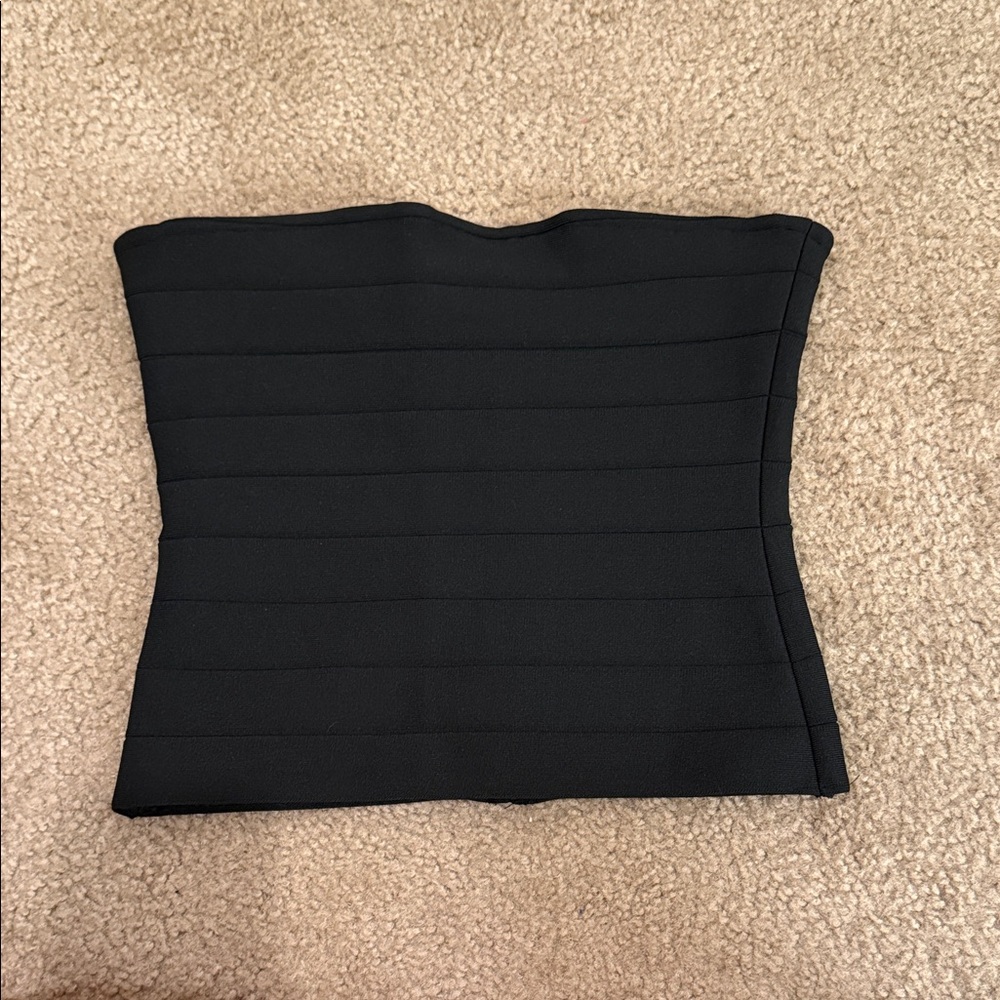 White Fox Boutique Black Corset Top
